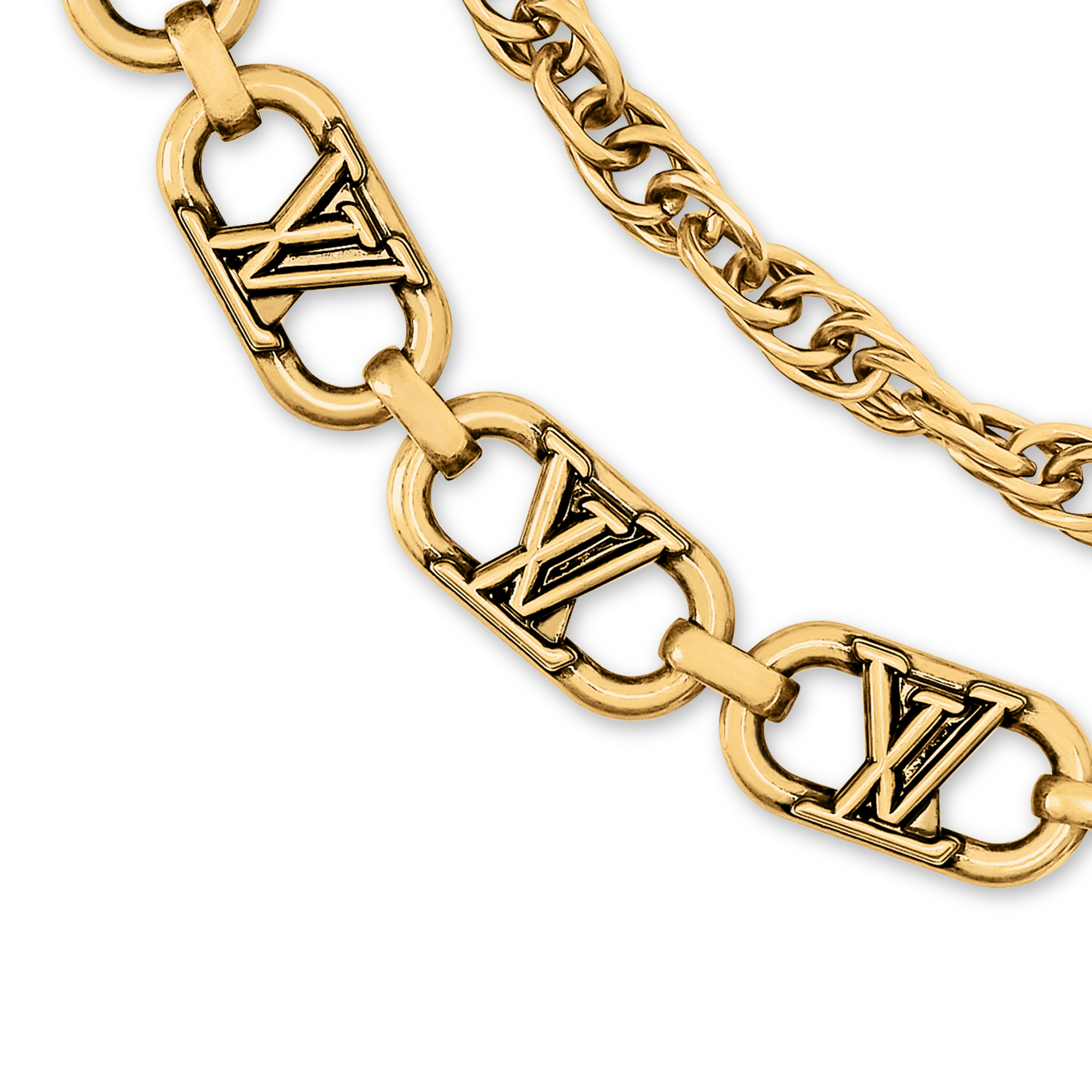 LV Flower Links Chain Belt S00 - Men - Accessories | LOUIS VUITTON ®